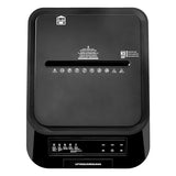 200-Sheet Auto Feed Crosscut Paper Shredder with Pullout Basket, Black Amazon Basics