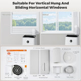 Humhold 14000BTU Portable Air Conditioners with Remote Control, Dehumidifier & Fan Mode, Floor Stand up Cooling Portable AC Unit for Large Room up to 700 sq.ft, Sleep,Timer & Auto Swing Function