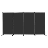 4 Panel Room Divider 6ft Tall Freestanding Privacy Screen 136'' W Portable Office