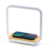 WILIT Bedside Lamp with Qi Wireless Charger, A13 Table lamp 3 Step Dimmable Touch Control Desk Lamp for for Living Room, Bedroom, Kids Room.
