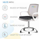 bingyee Gel Seat Cushion 1.8 Inch Thick Seating Pad Orthopedic Chair Cushions for Pressure Relief Gel Pad