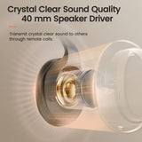 EKSA Wireless Headset with Mic for Work, Bluetooth 5.0 Headset with AI-Powered Noise Cancelling Microphone