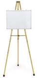 1 x 72 x 4-Inch, Brass Plated Steel Instant Easel, Free-Standing, Adjustable, with Non-Skid Rubber Feet
