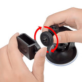 UAYESOK Handheld Radio Car Mount, Stable Walkie-talkie Vehicle Holder (Vacuum Suction Cup, Windshield Dashboard Mounting) For Ham HT, Speaker Mic, Scanner