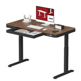 Standing Desk with Drawer, Electric Height Adjustable Home Office Desk with Storage & USB Ports