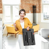 500 LB Heavy Duty Luggage Cart, Utility Dolly Platform Cart with 6 Wheels & 2 Elastic Ropes for Luggage
