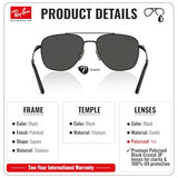 Ray-Ban RB8097 WILLIAM TITANIUM Sunglasses with Official Eyewear Kit