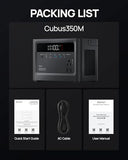 2026 Portable Power Station 350W, 230.4Wh LiFePO4 Battery, Power Bank 110V Pure Sine Wave AC Outlet 700W Surge, Solar Generator Fast Charging for Camping, Emergency, Laptop, RV, Off-Grid Living