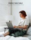 Laptop Bed Desk, Foldable Lap Desk, Portable Lap Table, Laptop Stand with Cup Holder