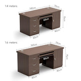 GuoTizyn 55 in 63 in Farmhouse Office Desk,Heavy Duty Business Computer Desk
