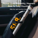 Telescopic Camping Light Collapsible 800 Lumens IP65 Waterproof Smart Remote Magnetic Base USB Rechargeable Battery Adjustable Height for Outdoor Adventure Hiking Emergency Lighting
