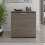 Bestar 2 Drawer Lateral File Cabinet, Bark Grey, Logan, 29W