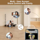Two-Way Talk, Smart Home Video Doorbell with Chime,Battery Powered,Motion Detection & Alerts,Works with Alexa & Google