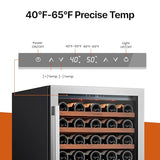 Ca'Lefort 24 Inch Wine Fridge, 61-Bottle Wine Cooler Refrigerator