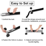 Hip Thrust Belt for Dumbbells Grey