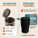 Trash Trapper Car Trash Can Cup Holder | Mini Car Trash Can