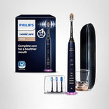 Philips Sonicare DiamondClean Smart 9750 Electric Toothbrush, Sonic Toothbrush with App, Pressure Sensor, Brush Head Detection, 5 Brushing Modes and 3 Intensity Levels, Lunar Blue, Model HX9954/74