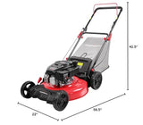 PowerSmart Gas Lawn Mower 21-Inch 144cc OHV Engine 3-in-1 Push Mower with Bagging