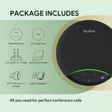 Conference Speaker and Microphone with Bluetooth Dongle, Teams Certified, Noise Reduction, 20H Call Time USB Speakerphone for 4-6 People