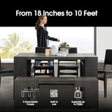 Transformer Table - Solid Wood Extendable Dining Table, Seats 2-12