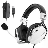 Computer Headset with 7.1 Surround Sound, Noise Canceling Mic, 50MM Driver, Wired Headphones for PC