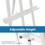 Frame Wooden Display Easel - Adjustable Lyre Beechwood Studio Easel Stand Holding Canvas Up to 90", Inclinable
