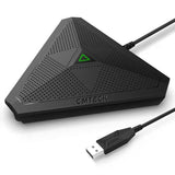 Conference USB Microphone, Mute Button, Omnidirectional Condenser Boundary Mic for Recording, Streaming, Gaming