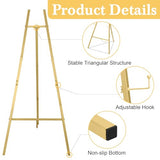 50 Inch Display Stand Adjustable 3 Tier Easel for Wedding Sign, Posters, Paintings