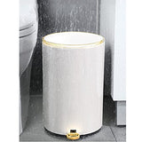 This Stainless Steel Pedal Bin with Lid -Bathroom Bedroom & Office Waste Bin Trash Can