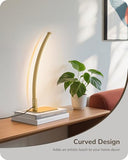 Table Lamp, Modern Bedside Lamp with 3 Color Temperature & Stepless Dimming