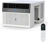8000 BTU WiFi Window Air Conditioner, 110-115V AC Unit Cools 350 Sq. ft.,Smart Control with Remote/App, Energy-Saving Timer, for Small Rooms, Living Room, Office, U-Shape
