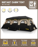 FanttikOutdoor Zeta C12 Pro Max Instant Cabin Tent & FanttikOutdoor Beta C6 Apex SUV Tent