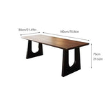 BGGJJ Computer Desk Solid Wood Walnut Color Simple Furniture, Suitable for Home