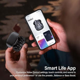 Hybrid Active Noise Canceling Wireless Earbuds, 6 Mics ENC Clear Call Ear Buds