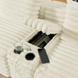 127" U-Shaped Symmetrical Cloud Sectional Couch
