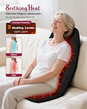 THERAZZAGGE Vibration Back Massager with Heat,Chair Massager Cushion with 10 Vibration Motors & 5 Modes,Massage Pad for Office/Home Use