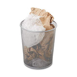 Rubbermaid Commercial Products Concept Collection Mesh Metal Trash Can, 5-Gallon, Pack of 6