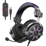 Wired Open Back Gaming Headset, Open Acoustic Audio, Breathable Mesh Fabric, 7.1 Surround Sound, Vibrant RGB