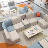 Bush Business Furniture Modular 5 Seater L Shaped Sectional Lounge Sofa