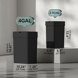 ELPHECO Bathroom Trash Can with Lid, 2 Pack Automatic Garbage Can
