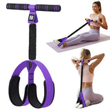 KRNIUC Pedal Resistance Band with Handle | Upgraded 55LBS Exercise Resistance Bands for Core, Abs, Legs, Glutes, Arms, Strength, Physical Therapy, etc.