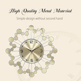 PSYCHE GOD 23 Inch Large Metal Wall Clock Silent Non‑Ticking Battery Operated Modern Starburst Decorative Clock for Living Room Bedroom Kitchen Office