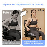 kowptyy Trucker seat Cushions for Long Sitting, Office Chair Seat Cushions for Office Chair (Black Gray)