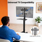 Yescom Rolling TV Stand Mobile TV Laptop Cart for 32" to 65" LCD LED Screen TVs Office Lecture