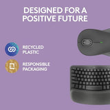 Logitech Wave Keys MK670 Combo, Wireless Ergonomic Keyboard with Signature M550 L Wireless Mouse