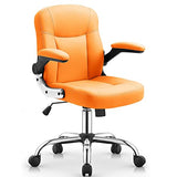 BFGRDDW Home Office Chairs Leather Offce Chair with Wheels Swivel Rolling