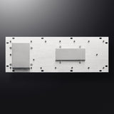 Waterproof IP65 Vandal Proof Panel Mount USB Wired Stainless Steel Industrial Metal Keyboard with Trackball Mouse(USB Cable)