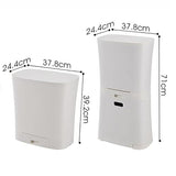 FWTCVB Kitchen Trash Can Classify Living Room Dry and Wet Separation Large Garbage Bin