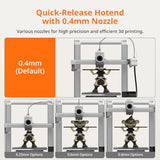ANYCUBIC Kobra 4 3D Printer with Auto Leveling, High-Speed FDM Printer