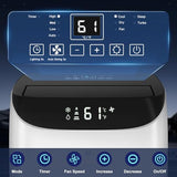 Humhold Inverter 16000BTU Portable Air Conditioners with Remote, Free Stand Cooling Portable AC Unit for Room up to 800 sq.ft, with Dehumidifier & Fan, Dual Hose, Quiet Sleep Mode(42dB), Windows Kit